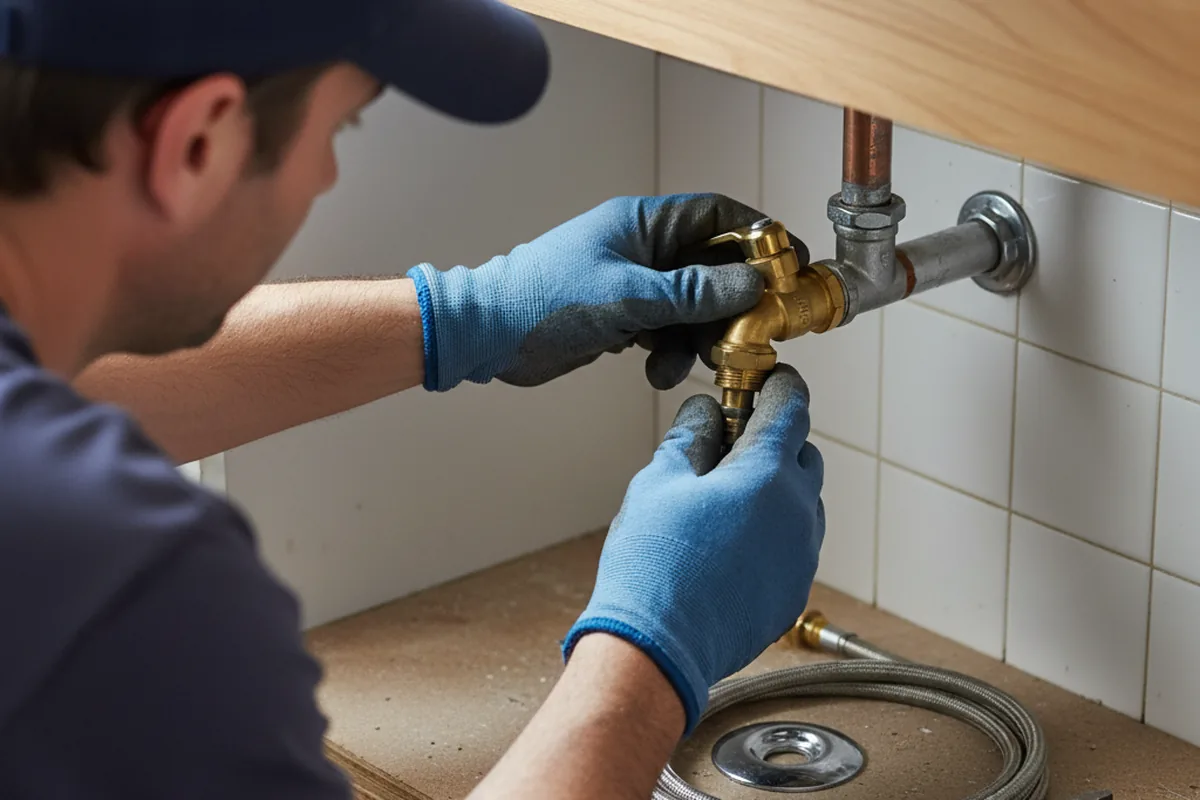 Shutoff valve and fitting work during Repiping in Ada